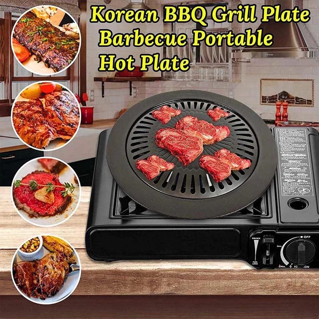 Grill Pan Panggangan Model Wajan Bulat Anti Lengket Serbaguna Dia. 30cm - Gambar 3