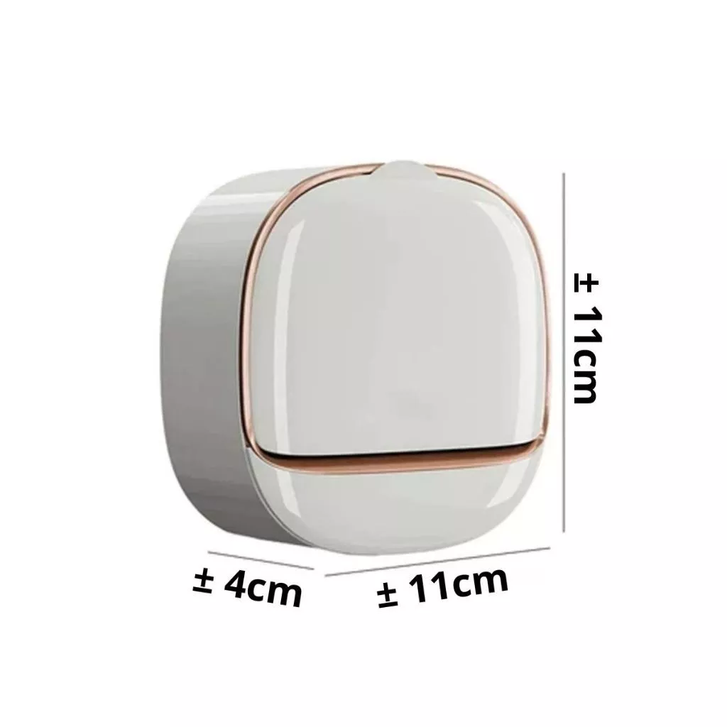 Tempat Sabun Batang Tempel Lubang Tirisan Air / Bar Soap Anti Debu Praktis - Gambar 2